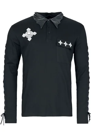 Gothicana Gootti Pitkähihainen paita - Gothicana X Anne Stokes pitkähihainen paita - S- XXL - varten Miehet