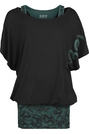 EMP T-paita - 2 in 1 -paita ja toppi käärmepainatuksella - S- XXL - varten Naiset