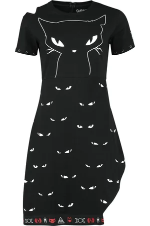 Gothicana Gootti Lyhyt mekko - Gothicana X Emily The Strange Dress - S- L - varten Naiset