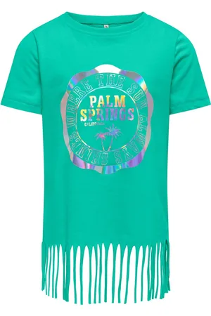 ONLY Pitkähihainen paita - Kogalison S/S Foil College Top - 122/128- 158/164 - varten lapset
