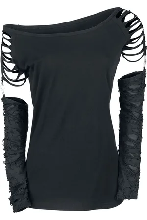Gothicana Gootti Pitkähihainen paita - Days Without - S- XXL - varten Naiset
