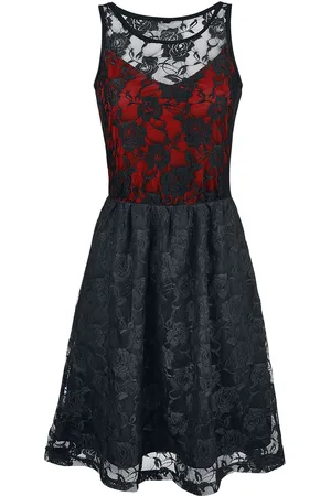Gothicana Keskipitkä mekko - Lady Jane - S- 5XL - varten Naiset