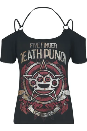 Five Finger Death Punch T-paita - Red Logo - S- XXL - varten Naiset
