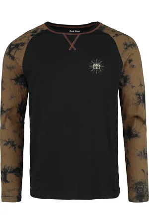 Rock Rebel Rock Pitkähihainen paita - Tie Dye -paita suurella etupainatuksella - M- XXL - varten Miehet