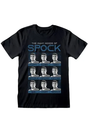 Star Trek T-paita - Many Moods Of Spock - S- XXL - varten Miehet