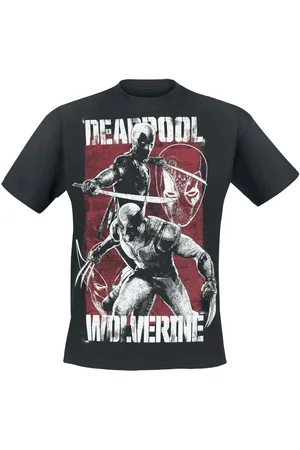 DEADPOOL Disney T-paita - 3 - & Volverine - S- L - varten Miehet