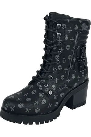 Rock Rebel Rock Varsikengät - Lace-Up Boots - EU37- EU39 - varten Naiset