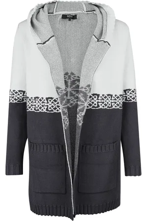 EMP Neuletakki - Chunky Knitted Keltic Cardigan - S- XXL - varten Naiset