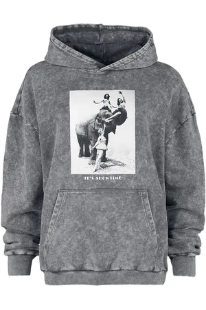 EMP Huppari - X Urban Classics unisex washed hoodie huppari - S- XXL - varten Naiset