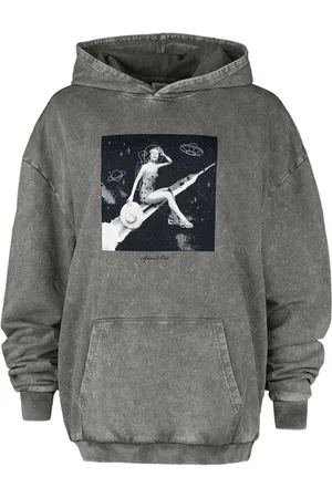 EMP Huppari - X Urban Classics unisex washed hoodie huppari - M- L - varten Naiset