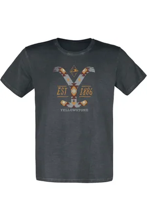 Yellowstone T-paita - - Est 1886 - S- XXL - varten Miehet