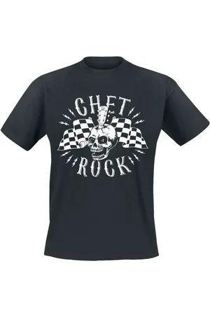 Chet Rock Rockabilly T-paita - Guitar Head - S- XL - varten Miehet