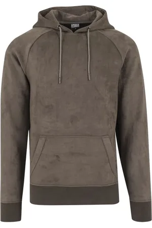Urban classics Huppari - Imitation Suede Hoodie huppari - S- M - varten Miehet