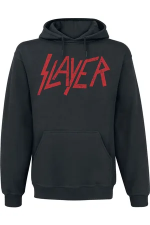 Slayer Huppari - Classic Logo Distressed - S- XXL - varten Miehet