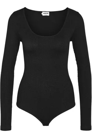 Noisy May T-paita - NMSOFINA L/S RIB BODYSUIT JRS NOOS - XS-S- M-L - varten Naiset