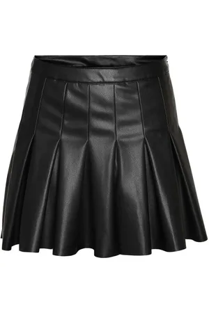 Noisy May Lyhyt hame - NMPAULO HW PLEATED PU MINI SKIRT NOOS - XS- XL - varten Naiset