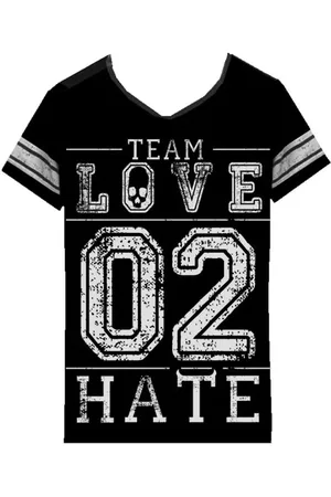 Heartless Gootti T-paita - Team Love To Hate Varsity T-paita - S- XL - varten Naiset