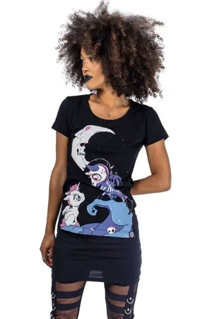 Cupcake Cult Gootti T-paita - Under The Moon T-paita - S- M - varten Naiset