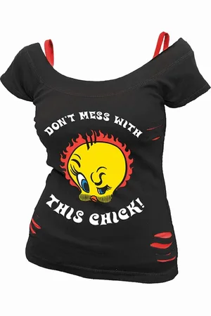 LOONEY TUNES T-paita - Tweety - Tough Chick - S- XL - varten Naiset