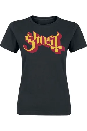 Ghost T-paita - Logo Gold And Red - S- XXL - varten Naiset