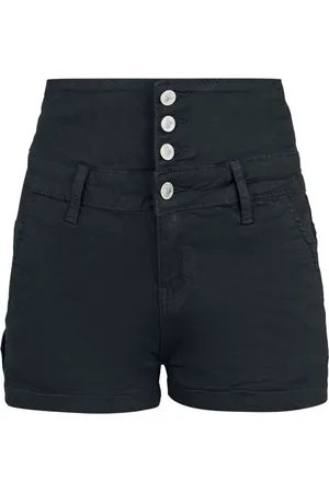 Forplay Hotpantsit - High Waist Denim Hot Pant - 28- 40 - varten Naiset