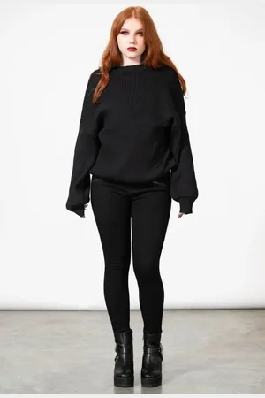 Killstar Gootti Neulepaita - Belinda II Knit Jumper - S- L - varten Naiset