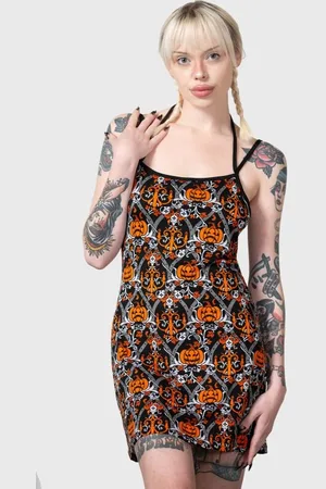 Killstar Gootti Lyhyt mekko - Autumn Slumber Slip Dress - S- M - varten Naiset