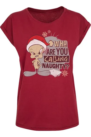LOONEY TUNES T-paita - Who Are You Calling Naughty? - M - varten Naiset