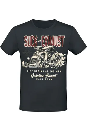 GASOLINE BANDIT Rockabilly T-paita - 200 MPH - S- M - varten Miehet