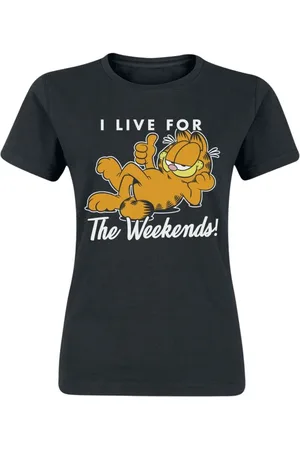 Garfield T-paita - Live for the Weekend - S- XXL - varten Naiset