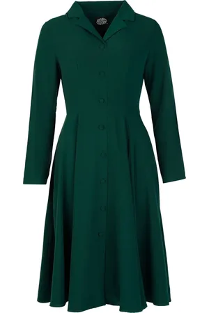 H&R London Rockabilly Keskipitkä mekko - Maria Swing Dress - XS- L - varten Naiset