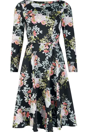 H&R London Rockabilly Keskipitkä mekko - Elouise Swing Dress - XS- XL - varten Naiset