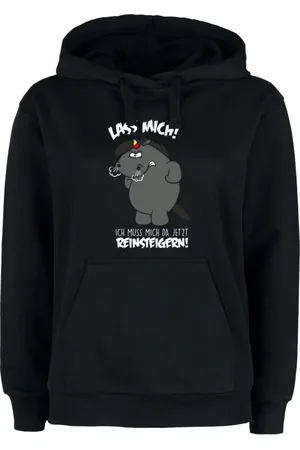 Chubby Unicorn Yksisarvinen Huppari - Lass mich! Ich muss mich da jetzt reinsteigern! - M - varten Naiset