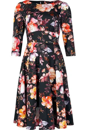 H&R London Rockabilly Keskipitkä mekko - Chloe Swing Dress - XS- M - varten Naiset