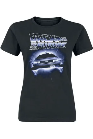 Back To The Future T-paita - Flying Delorean - S- XXL - varten Naiset