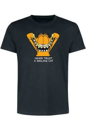 Garfield T-paita - Never Trust A Smiling Cat - S- 3XL - varten Miehet