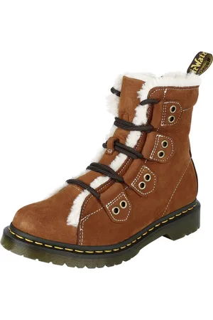 Dr. Martens Varsikengät - 1460 LTT FL - Tan E.H Suede & Tan Buttersoft Wp & Natural Fine Borg - EU36- EU39 - varten Naiset