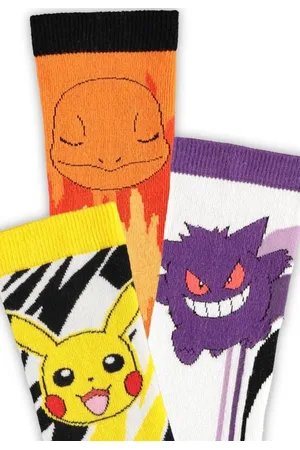 Pokemon Gaming Sukat - Pikachu Charmander Gengar Socks - EU39-42- EU 43-46 - varten