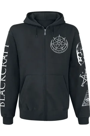 Blackcraft Cult Gootti Vetoketjuhuppari - Evil Eye Bonfire FB Zip Hoodie - M- 5XL - varten Miehet