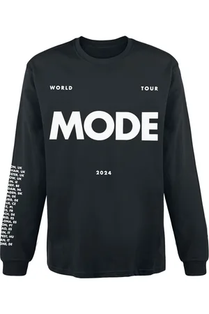 DEPECHE Pitkähihainen paita - Black Longseeve Mode - S- XXL - varten Miehet