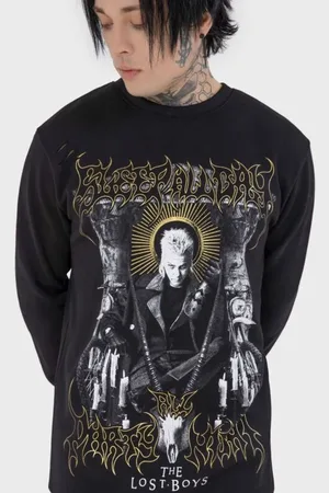 Killstar Svetari - The Lost Boys - Sleep All Day Shirt - XS- XXL - varten Miehet