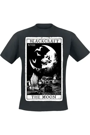 Blackcraft Cult Gootti T-paita - The Moon Tarot Tee - M- 4XL - varten Miehet