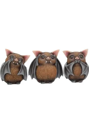 Nemesis Now Gootti Patsas - Three Wise Bats - varten