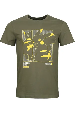 Pokemon Gaming T-paita - Green Pikachu - S- XXL - varten Miehet