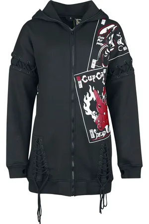 Cupcake Cult Gootti Vetoketjuhuppari - Dead Comics Hood - S - varten Naiset
