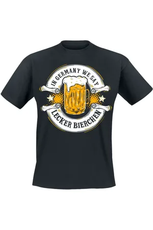 Funshirt Fun T-paita - In Germany we say Lecker Bierchen - M- 3XL - varten Miehet