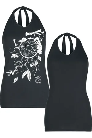 Gothicana Gootti Niskalenkkitoppi - Toppi (2 kpl setti) - S- XXL - varten Naiset