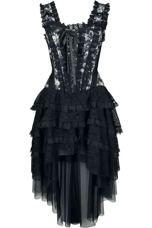 Gothicana Gootti Keskipitkä mekko - S- XXL - varten Naiset