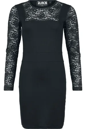 EMP Gootti Lyhyt mekko - Lace Me Up - S- XXL - varten Naiset