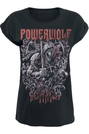 Powerwolf T-paita - Knights And Wolves - S- XL - varten Naiset